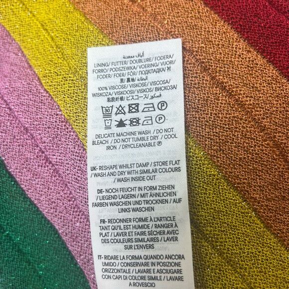 Boden Ribbed Metallic Multicolor Women's US Size 4P - Picture 7 of 9